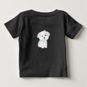 子犬ベビーTシャツ ベビーTシャツ (裏面)