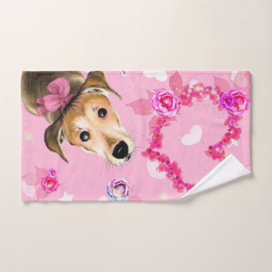 子犬ペットバスタオルのギフト バスタオルセット (ハンドタオル)