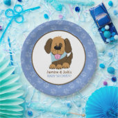 子犬ボーイベビーシャワー紙プレート ペーパープレート (パーティー)