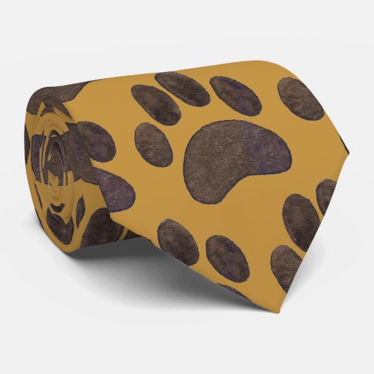 子犬ポープリント動物シックトレンディー任意の色 ネクタイ (ロール)