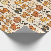 子犬ラッピング紙 ラッピングペーパー (角)