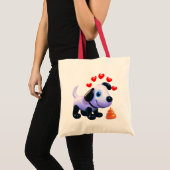 子犬ラブオップ トートバッグ (正面(商品))