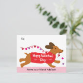 子犬ラブダシュント犬スクールバレンタイン交換 シーズンポストカード (スタンド正面)