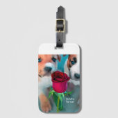 子犬ラブラゲッジタグ ラゲッジタグ (正面縦)