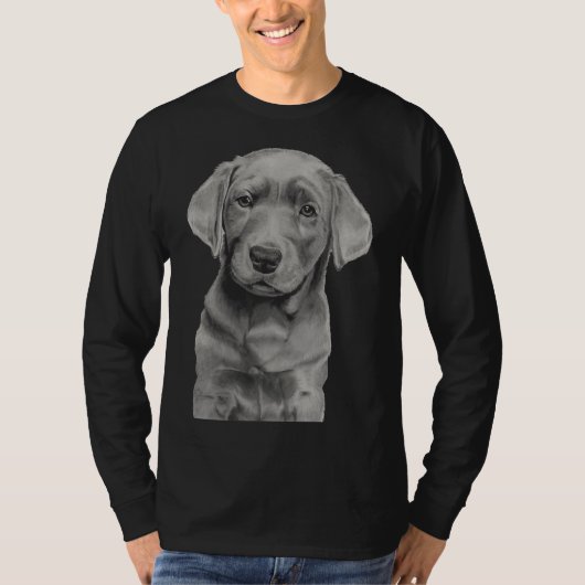子犬ラブラドール Tシャツ (正面)
