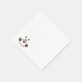 子犬レッツポーティ誕生日キッド スタンダードカクテルナプキン (角)