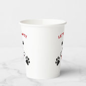 子犬レッツポーティ誕生日キッド 紙コップ (左)