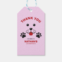 子犬レッツポーティ誕生日少年 ギフトタグ