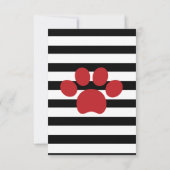 子犬レッツポーティ誕生日少年 サンキューカード (裏面)