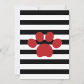 子犬レッツポーティ誕生日少年 招待状 (裏面)