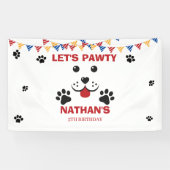 子犬レッツポーティ誕生日少年 横断幕 (横)
