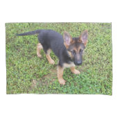 子犬保護 枕カバー (正面)