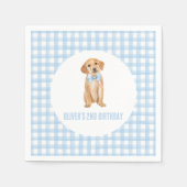 子犬名門私立校風のの誕生日 スタンダードカクテルナプキン (正面)