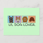 子犬座の恋人のTシャツおよびギフト ポストカード (正面)