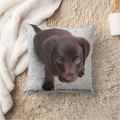 子犬引用文 クッション (ブランケット)