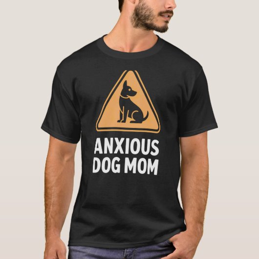 子犬愛好家のためのミニマリストな犬ママ - 愛犬家ママ Tシャツ (正面)