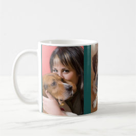 子犬愛好家のための3枚の写真ギフト コーヒーマグカップ