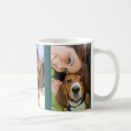 子犬愛好家のための3枚の写真ギフト コーヒーマグカップ
