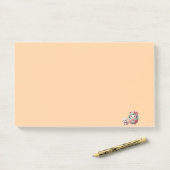 子犬日本の愛の可愛いだるまロゴ – Zazzle ポストイット (デスク)