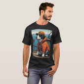 子犬漁師 Tシャツ (正面フル)
