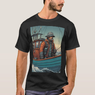 子犬漁師 Tシャツ