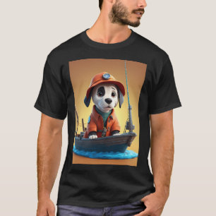子犬漁師 Tシャツ