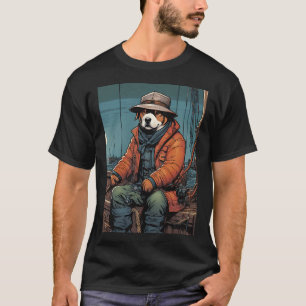 子犬漁師 Tシャツ