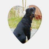 子犬犬の目 セラミックオーナメント (左)