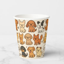 子犬紙カップ