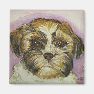 子犬絵を描磁石 マグネット
