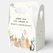 子犬誕生日ありがとう フェイバーボックス (オープン)