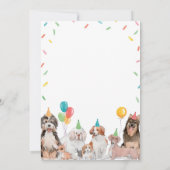 子犬誕生日タイムカプセルメッセージカード サンキューカード (裏面)