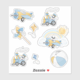 子犬誕生日少年 シール