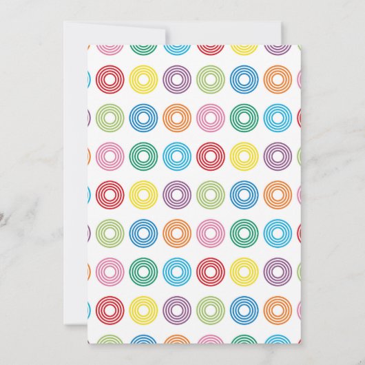 子犬誕生日招待状 招待状 (裏面)