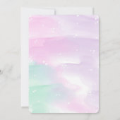 子犬誕生日招待状 招待状 (裏面)