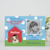 子犬誕生日 招待状 (スタンド正面)