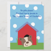 子犬誕生日 招待状 (裏面)