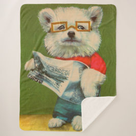 子犬読の新聞 シェルパブランケット