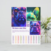 子犬販売チラシテンプレートQRコード (スタンド正面)
