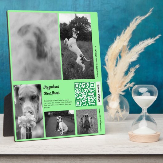 子犬販売テンプレート フォトプラーク (側面)
