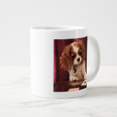 子犬遊のカード ジャンボコーヒーマグカップ (正面右)