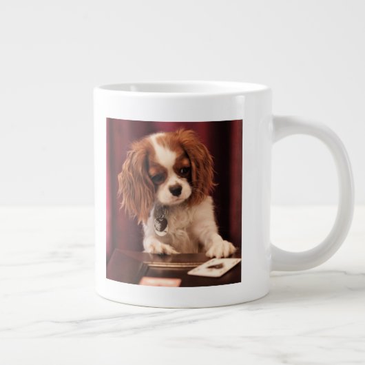 子犬遊のカード ジャンボコーヒーマグカップ (右)