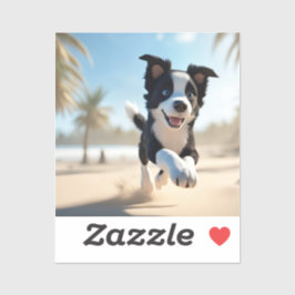 子犬遊のビーチ シール