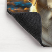 子犬遊の紅葉 マウスパッド (コーナー)