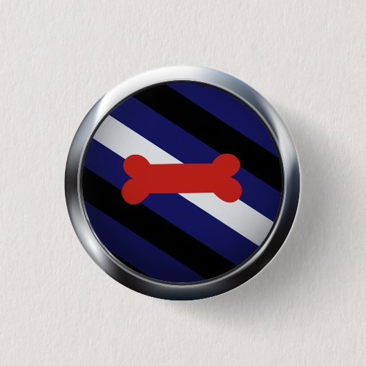 子犬遊プライドメダリオン 缶バッジ (正面)