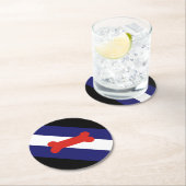 子犬遊プライド旗 ラウンドペーパーコースター (インサイチュ)