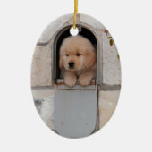 子犬郵便 セラミックオーナメント (正面)