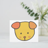 子犬顔 ポストカード (スタンド正面)
