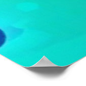 子犬鮮やかのアートワーク ポスター (角)