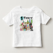 子犬1st誕生日バッシュTシャツとギフト トドラーTシャツ (正面)